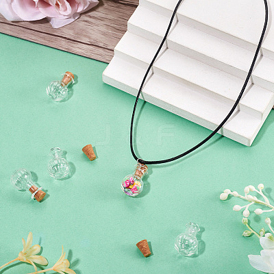 10Pcs Clear Glass Wishing Bottles AJEW-TA0002-85B-1