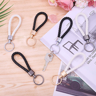 6Pcs 6 Colors PU Leather Kaychians KEYC-CA0001-56-1