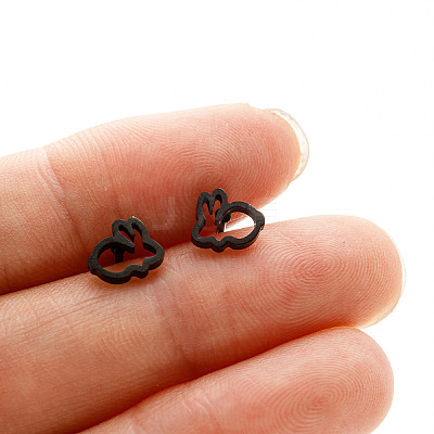 201 Stainless Steel Stud Earrings FS-WGB18B1-12-1