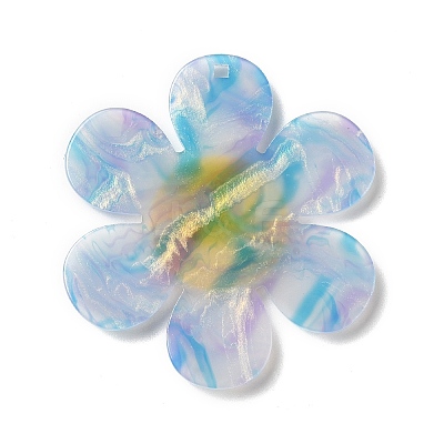 Two Tone Acrylic Big Pendants OACR-B008-D02-1
