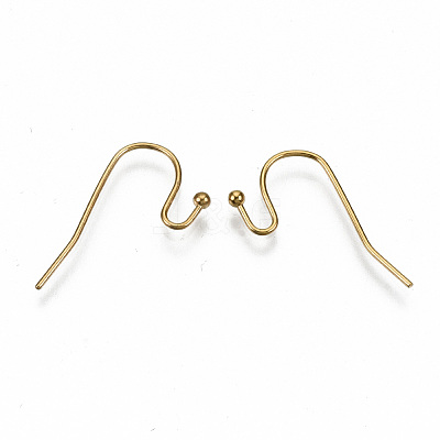304 Stainless Steel Earring Hooks STAS-S111-005G-NR-1
