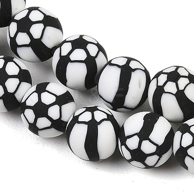Handmade Polymer Clay Beads Strands PY-CBAEC33-01H-1