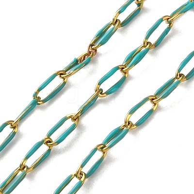 304 Stainless Steel Enamel Cable Chains CHS-R020-02G-04-1