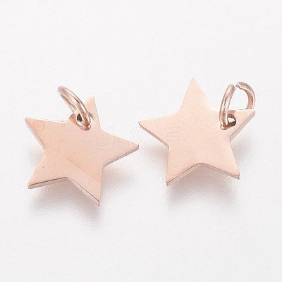 Ion Plating(IP) 304 Stainless Steel Charms STAS-Q201-T461R-1