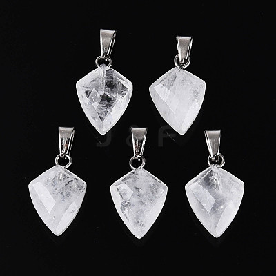 Natural Quartz Crystal Pendants G-N349-18P-08-1