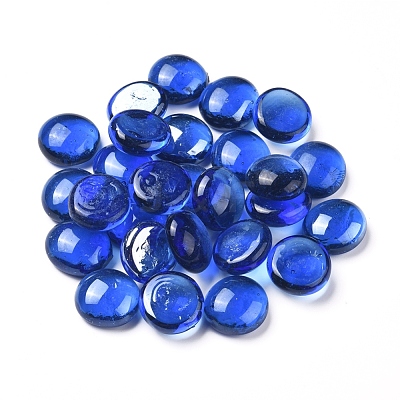 Transparent Flat Back Glass Cabochons GLAA-WH0015-30F-1