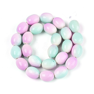 Spray Painted Synthetic Turquoise Beads Strands TURQ-T004-15D-1