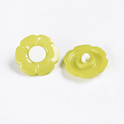 1-Hole Acrylic Shank Buttons X-BUTT-E069-B-09-1