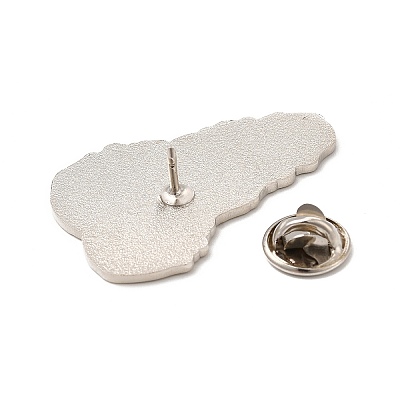 Printed Alloy Brooch for Backpack Clothes JEWB-G020-17P-1
