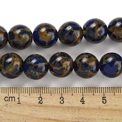Synthetic Gold Clinquant Stone Beads Strands G-P549-A01-03A-1