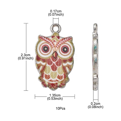 Printed Alloy Pendants ENAM-YW0003-31-1
