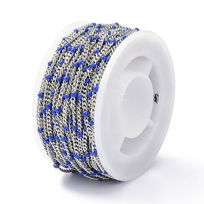 304 Stainless Steel Enamel Curb Chains CHS-P013-01P-09-1