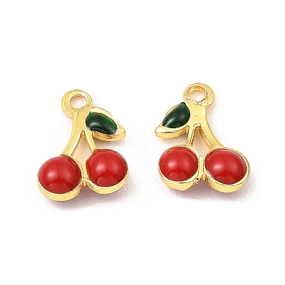 Brass Enamel Charms X-KK-K337-01G-01-1
