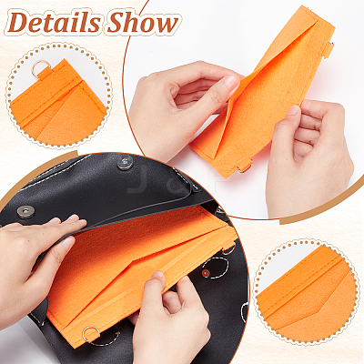 2Pcs 2 Styles Wool Felt Bag Organizer Inserts FIND-WR0007-26D-1