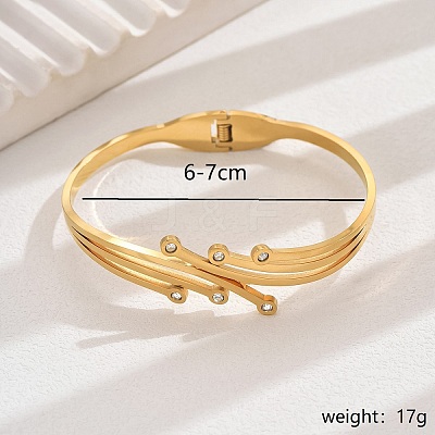 Stylish 201 Stainless Steel Hollow Bracelets for Women JN9946-2-1