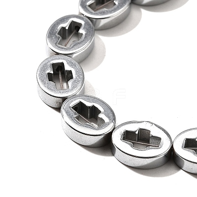 Electroplated Synthetic Non-magnetic Hematite Beads Strands G-L613-Z01-02G-1