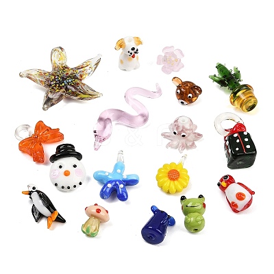 Handmade Lampwork Pendants LAMP-XCP0001-05-1