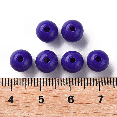 Opaque Acrylic Beads X-MACR-S370-C8mm-A36-1
