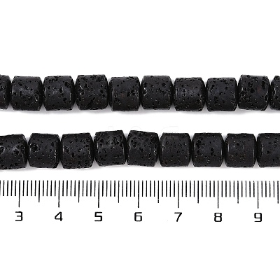 Natural Lava Rock Beads Strands G-A234-E02-02-1