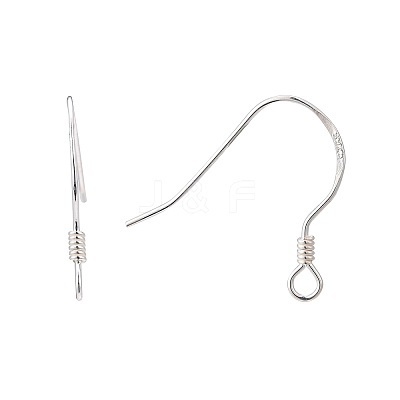 925 Sterling Silver Earring Hooks X-STER-K167-049A-S-1