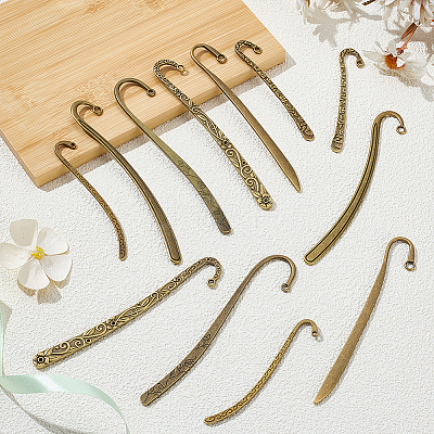 12Pcs 6 Style Tibetan Style Bookmarks FIND-ME0002-20-1