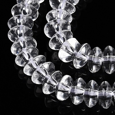 Transparent Glass Beads Strands GLAA-N001-62A-1