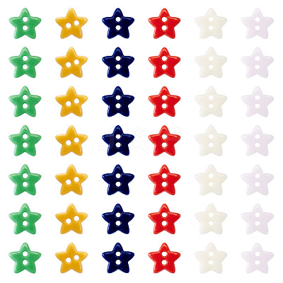 80Pcs 2-Hole Porcelain Buttons PORC-PJ0001-02B-1