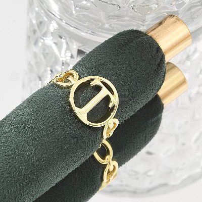 Brass Open Cuff Rings for Women RJEW-K289-01G-T-1