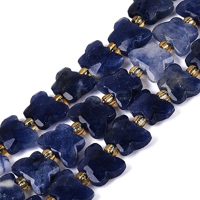 Natural Sodalite Beads Strands G-N371-10A-03-1