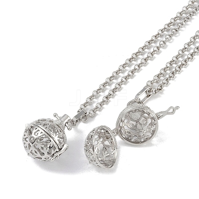 Brass Pendant Necklaces NJEW-G089-15A-P-1