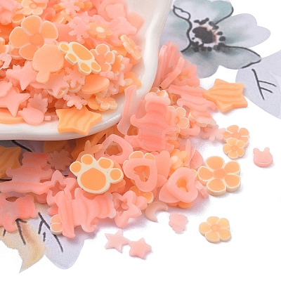 Luminous Handmade Polymer Clay Cabochons CLAY-E003-01A-1