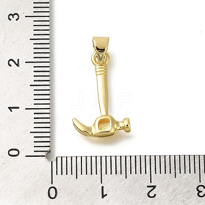 Rack Plating Brass Micro Pave Cubic Zirconia Pendants KK-Z086-66G-02-1