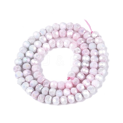 Anti-Tarnish Electroplate Glass Beads Strands EGLA-ZX010-4mm-06-1