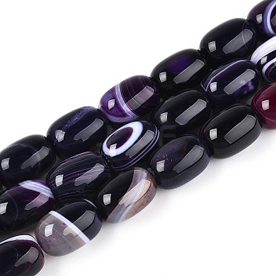 Natural Agate Beads Strands G-N356-02A-08-1