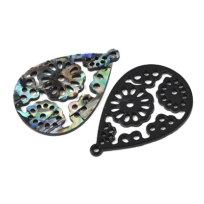 Acrylic Shell Pendants OACR-B039-03-1