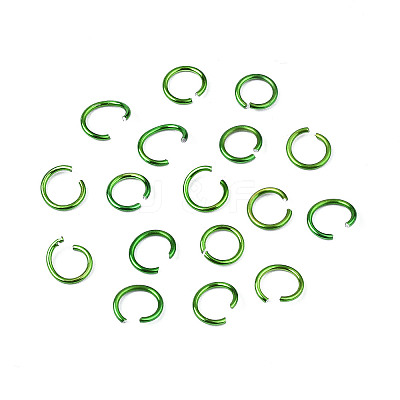 Anodized Aluminum Open Jump Rings X-ALUM-R005-0.8x6-25-1
