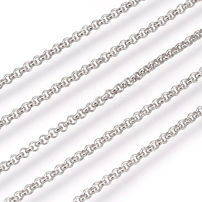 Tarnish Resistant 304 Stainless Steel Rolo Chains CHS-L017-18H-1