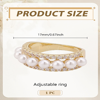 1Pc Alloy Rhinestone Finger Rings RJEW-LP0002-89-1