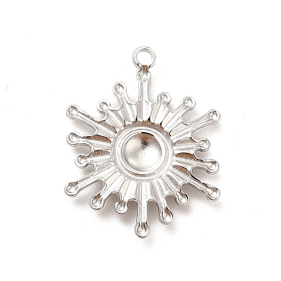 Non-Tarnish 304 Stainless Steel Pendants STAS-F282-18P-1