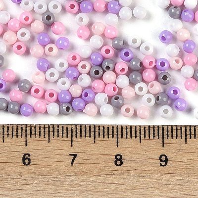 Opaque Acrylic Beads X1-OACR-H118-07A-03-1