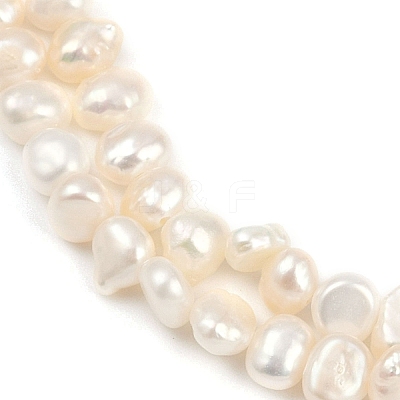 Natural Cultured Freshwater Pearl Beads Strands PEAR-P064-19D-08A-1