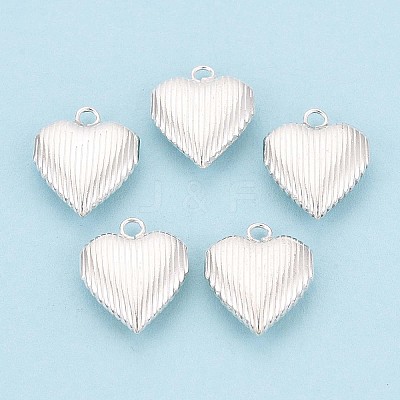 925 Sterling Silver Heart Charms STER-N017-28S-1