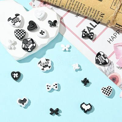20Pcs 20 Styles Baking Paint Alloy Beads FIND-CJ0003-34-1