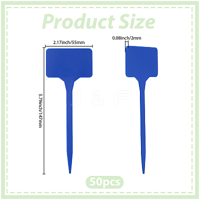 50Pcs Plastic Plant Labels FIND-SP0005-64E-1