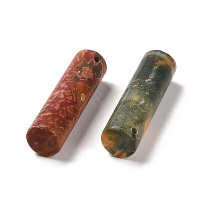Natural Red Line Jasper Pendants G-K297-A08-1