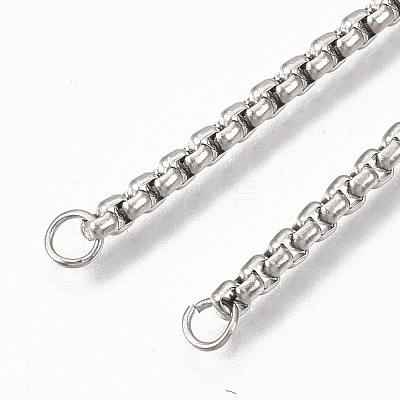 Tarnish Resistant Adjustable 304 Stainless Steel Slider Bracelets Making X-STAS-T050-030P-1