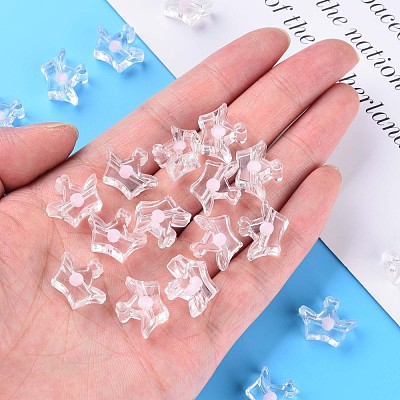Transparent Acrylic Beads MACR-S373-105-B07-1
