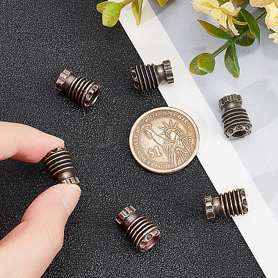 6Pcs 3 Color EDC Brass Knife String Pendant Light Parachute String Tool KK-NB0002-90-1