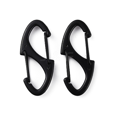 Zinc Alloy Double Snap Hook Spring Keychain Clasps FIND-WH0155-013EB-1