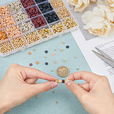Polymer Clay Disc & CCB Plastic Beads DIY Jewelry Making Finding Kit DIY-DC0002-77-1